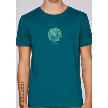 T-shirt bio CHOU fractal imprimé en France artisan vegan fair wear