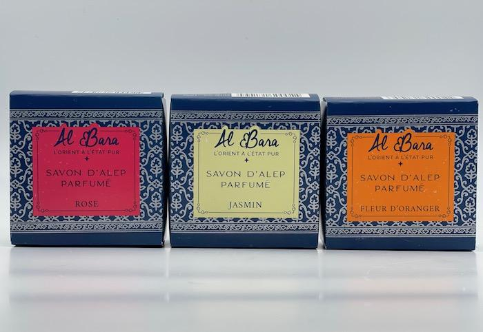 Coffret 3 savons d'Alep parfumés - 3 x 100 g