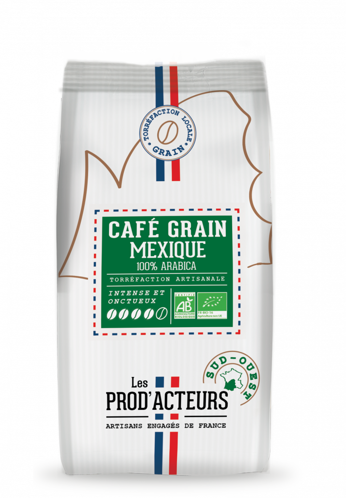 Café Mexique Pur Arabica Bio grain KG Les Prod'Acteurs