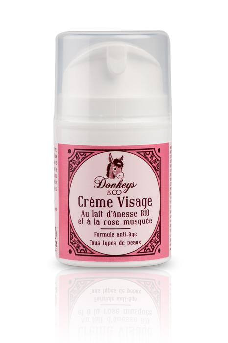 Crème Visage Bio Rose Musquée lait d’ânesse DONKEYS AND CO