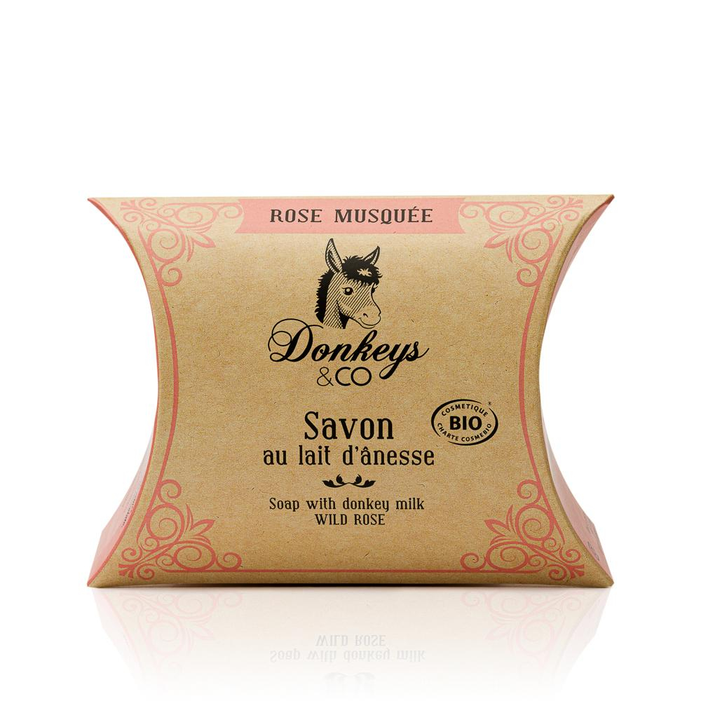 Savon Bio Rose Musquée lait d’ânesse 25g 