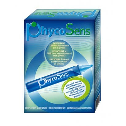 Phycosens - puissant antioxydant à base de phycocyanine - 10 flacons unidose