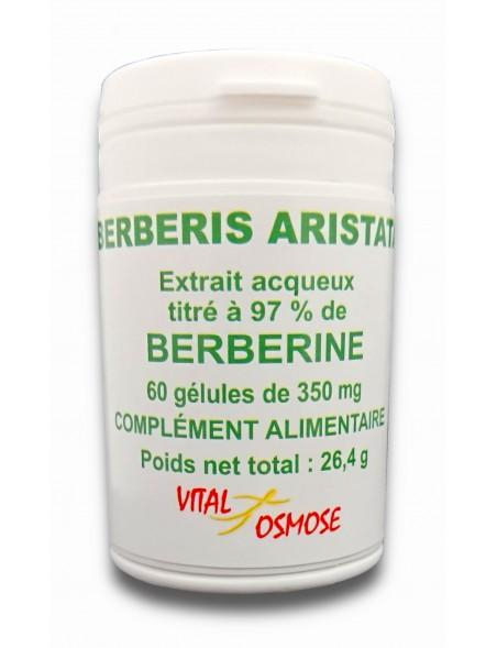 Berberine  - 350 mg - 120 gélules - Vital Osmose .