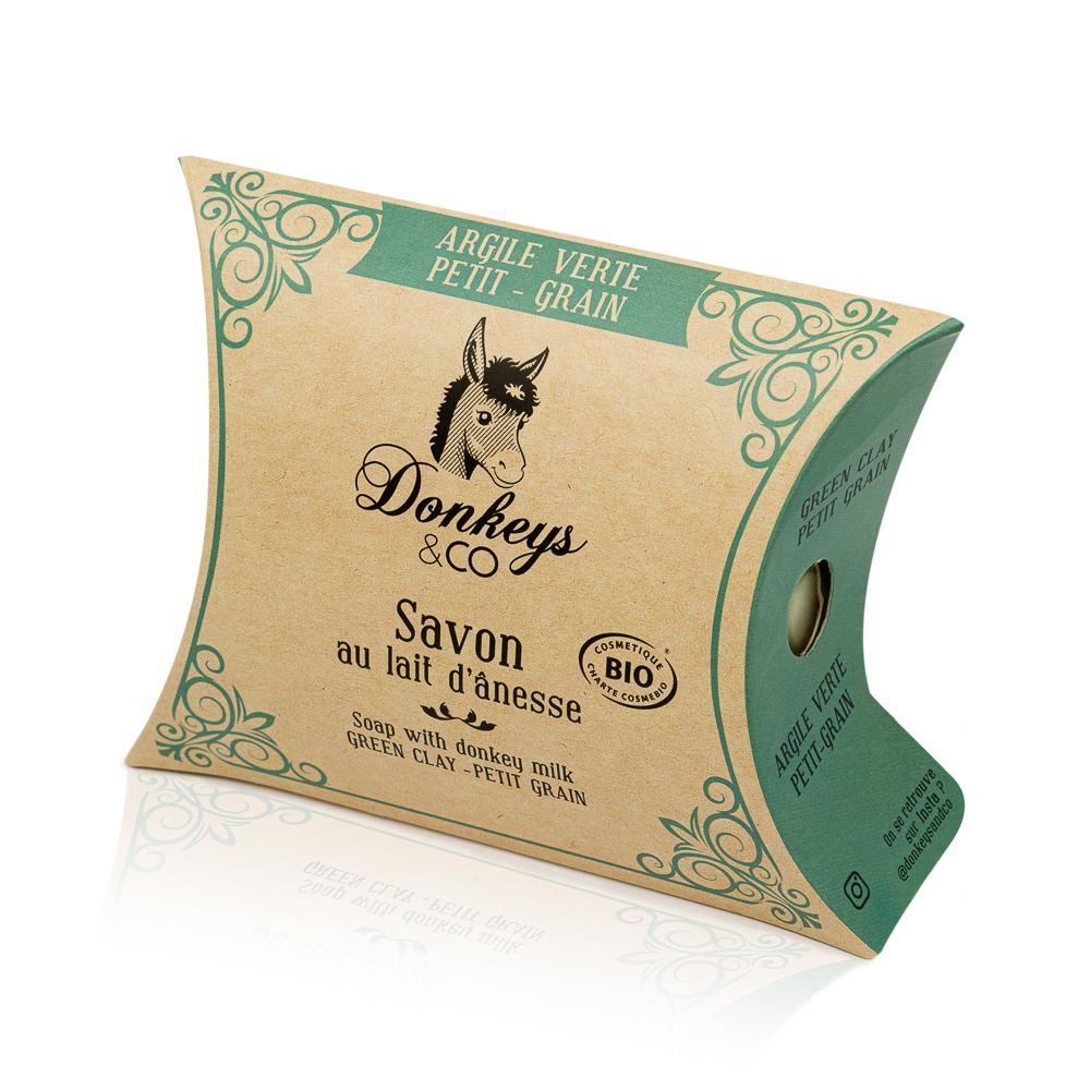 Savon Bio Argile Verte - Petit Grain lait d’ânesse - PROMOTION EXCEPTIONNELLE