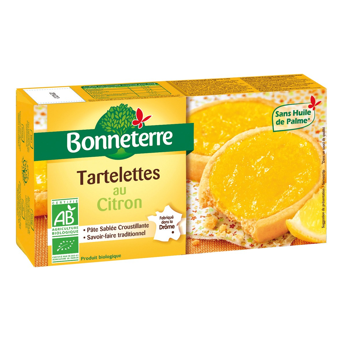 Tartelettes au citron 125g bio - Bonneterre