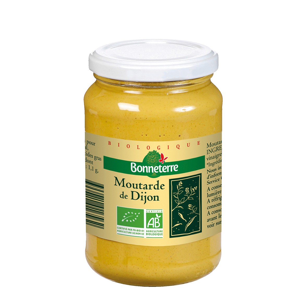 Moutarde de Dijon 350g bio - Bonneterre