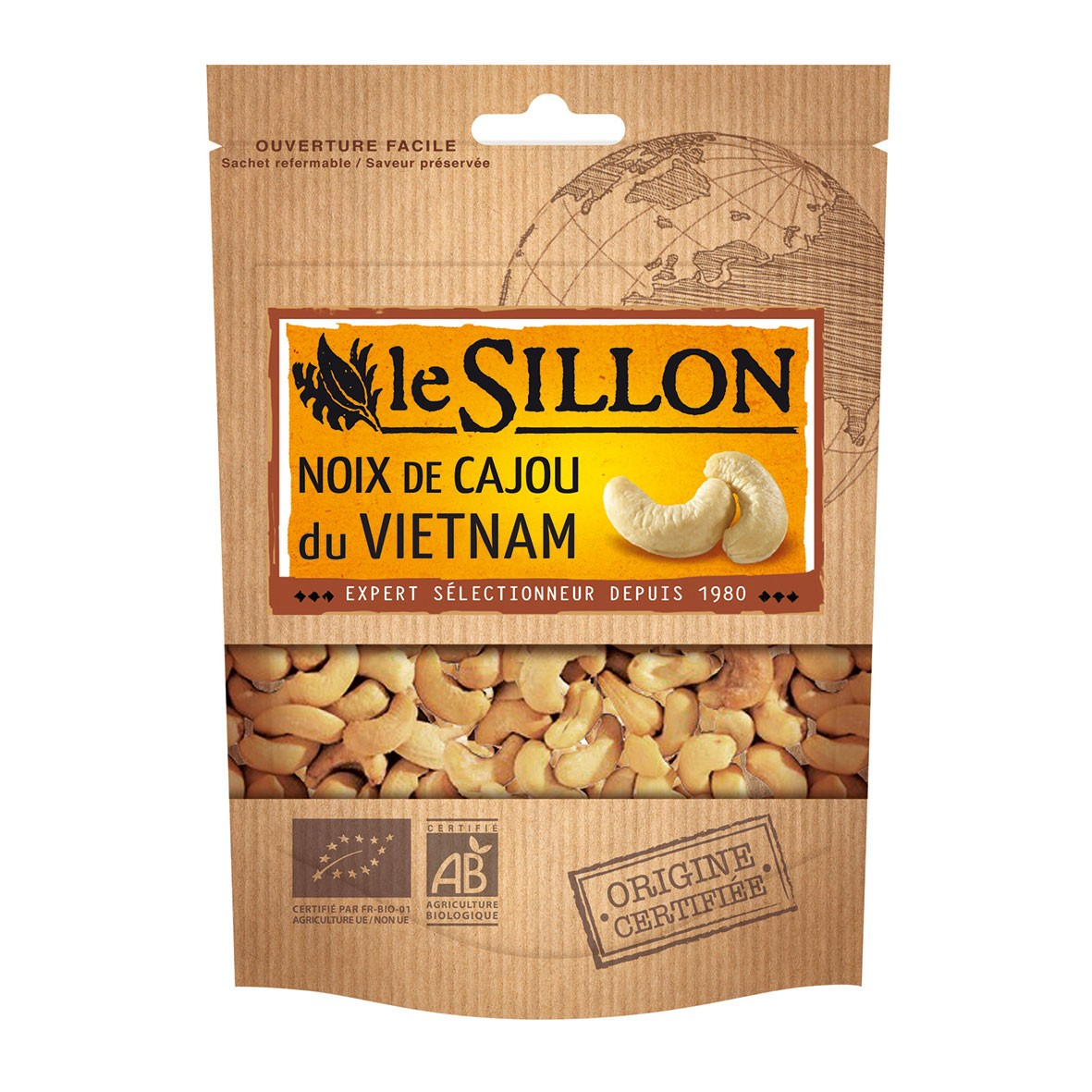 Noix de cajou 125g bio - Le Sillon