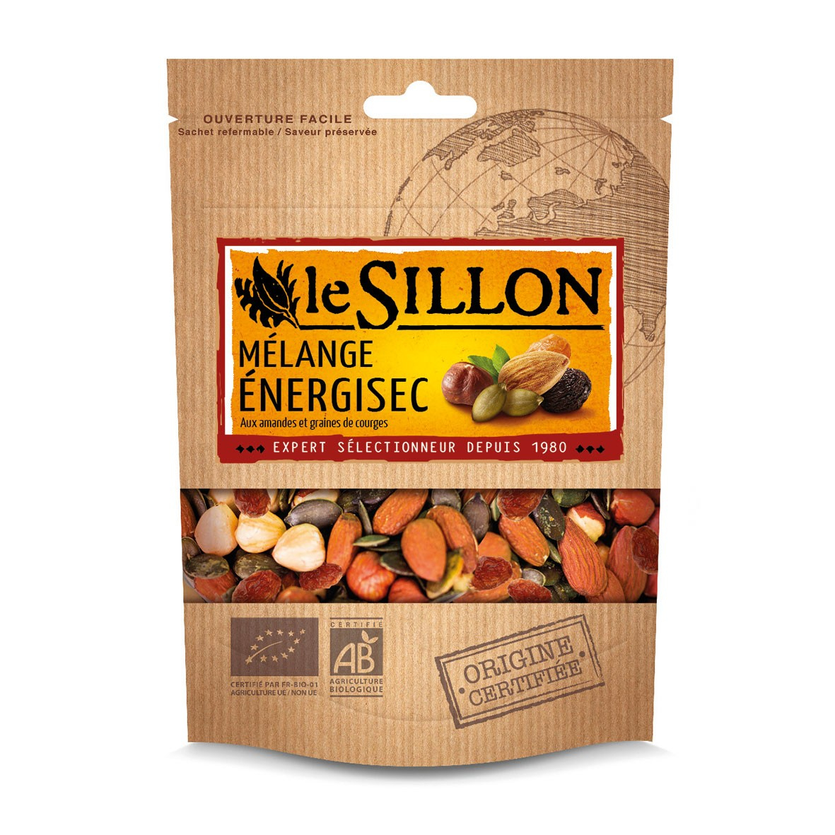Mélange Energisec 125g bio - Le Sillon