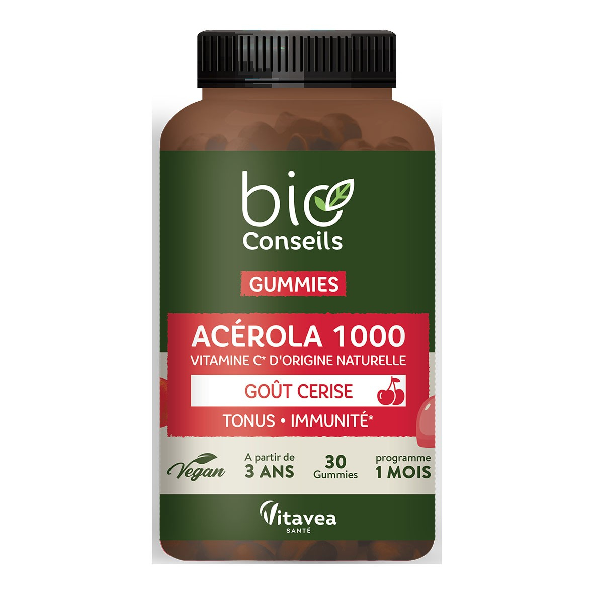 Gummies Acérola 30 gummies Bio - BioConseils