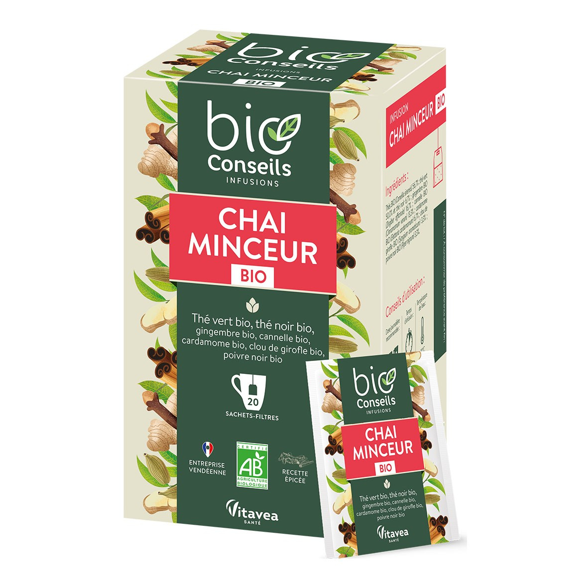 Infusion Chai 20 sachets Bio - BioConseils