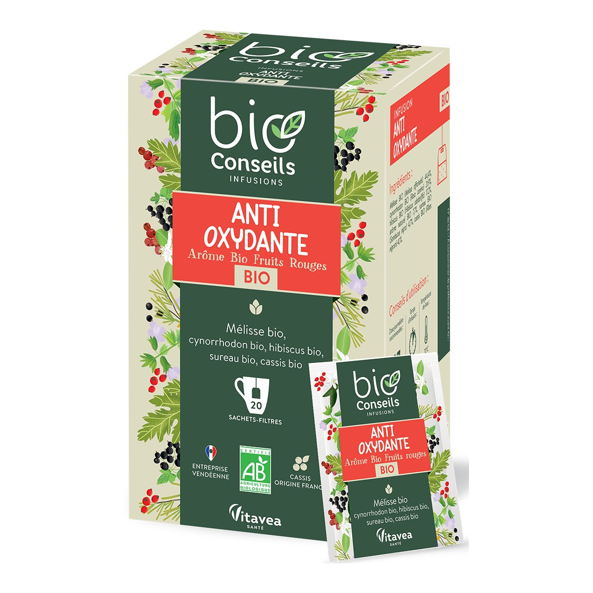Infusion Antioxydante 20 sachets Bio - BioConseils