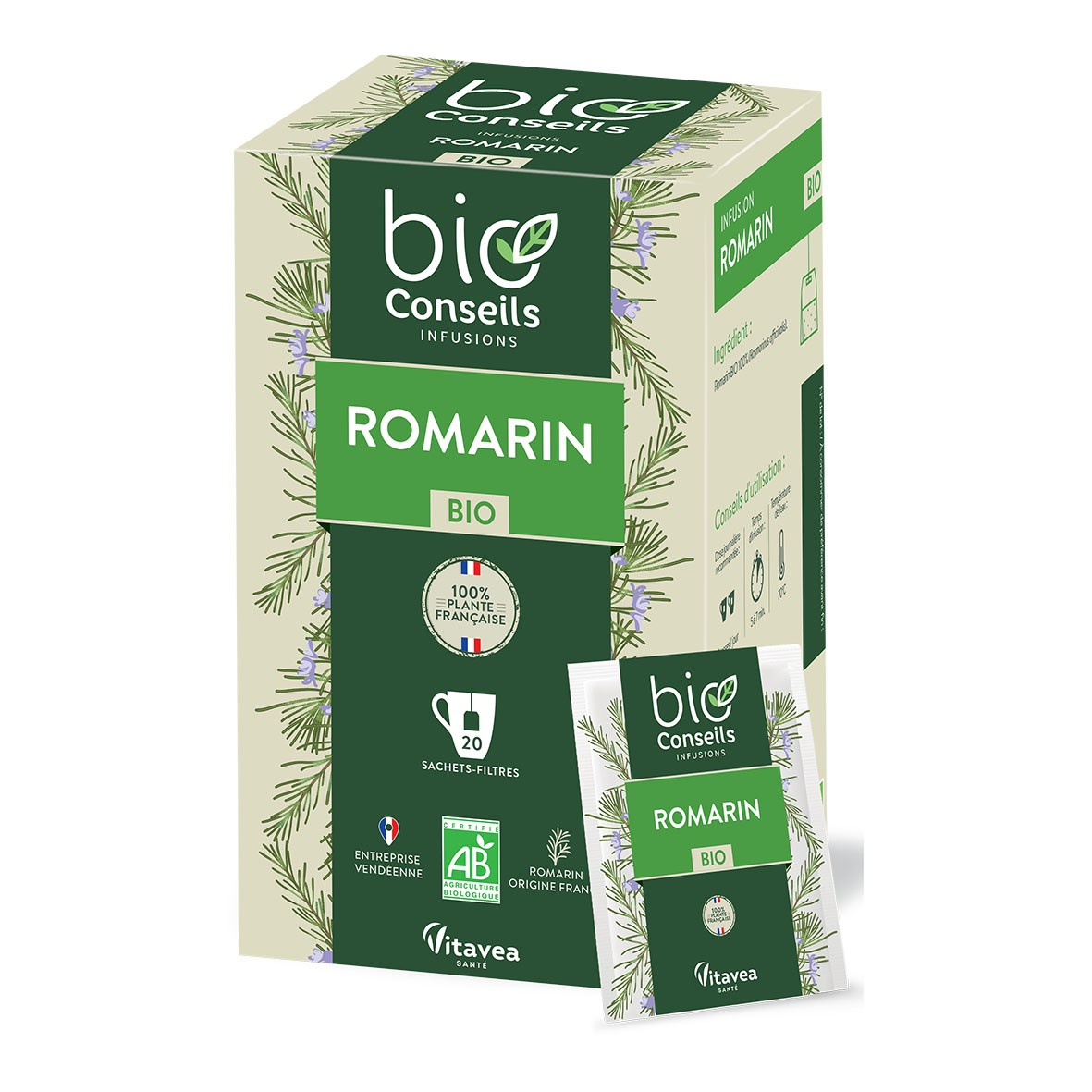 Infusion Romarin 20 sachets Bio - BioConseils