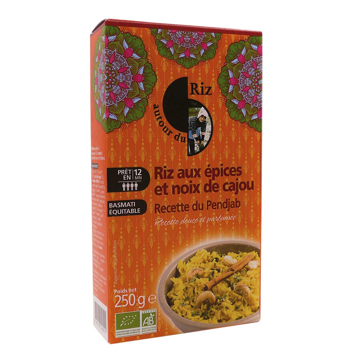Riz aux épices et noix de cajou 250g Bio - Autour du Riz