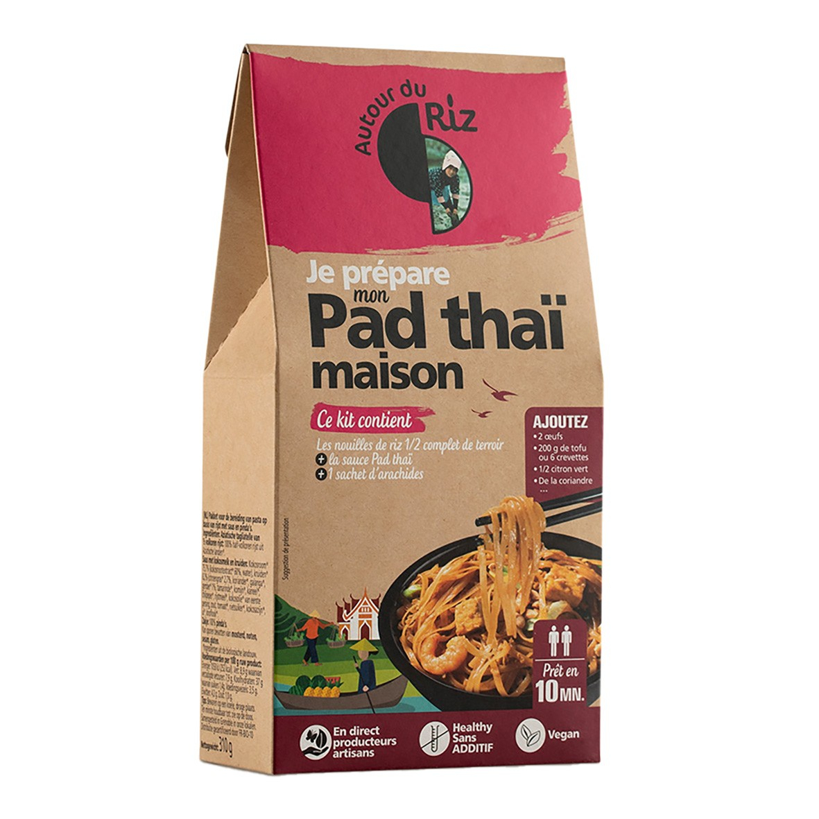 Kit recette Pad thaï maison 310g Bio - Autour du Riz