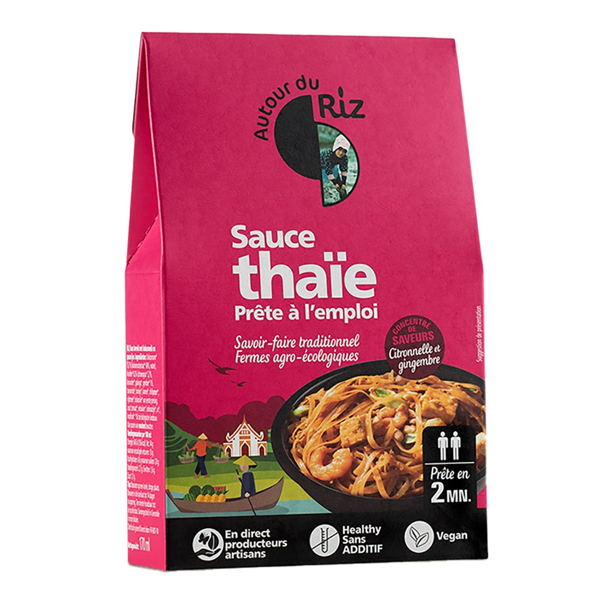 Sauce thaïe prête-à-l'emploi 170ml Bio - Autour du Riz