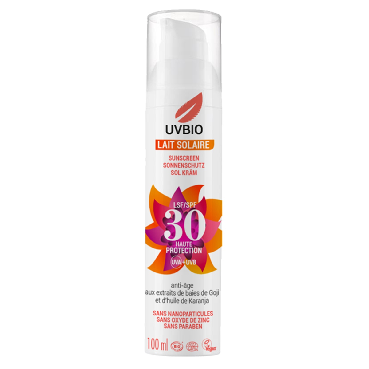 UVBIO - Crème solaire bio indice 30
