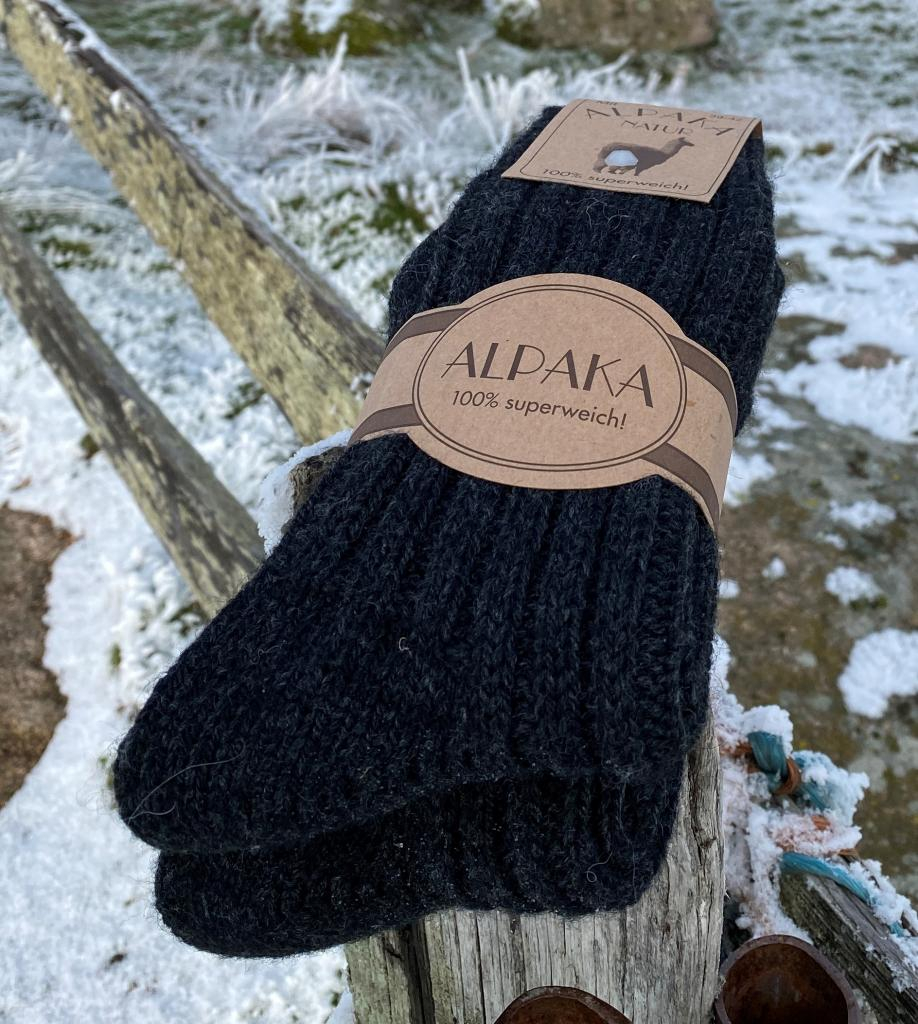 2 Paires Chaussettes Alpaga MH - Mélangées Colorées - Taille 35-42 - Revers Chaud