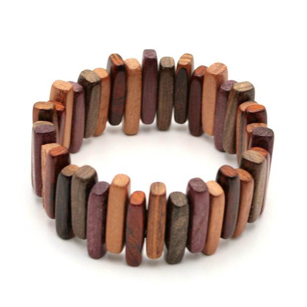 Bracelet bois multicolore Gladys