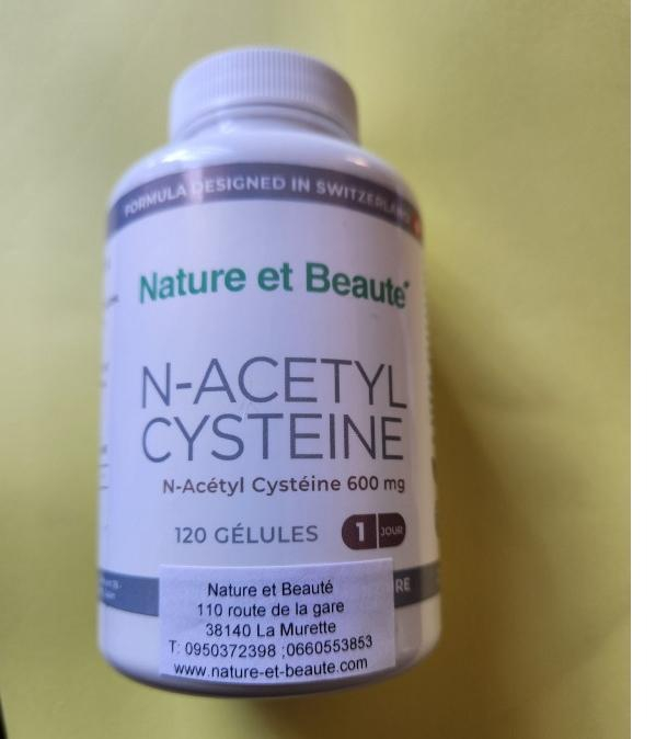 NAC,précurseur de Glutathion 600 mg, 120 capsules végétales 