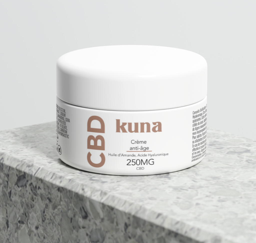 Crème anti âge CBD, Huile d'amande et acide hyaluronique