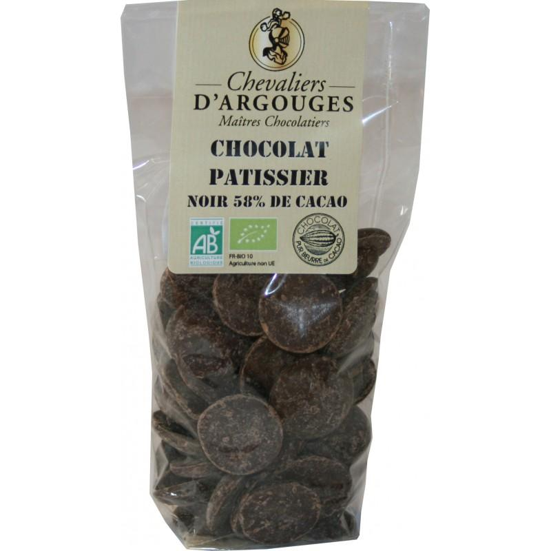 Les chevaliers d'Argouges - Chocolat pâtissier Noir Bio 200g