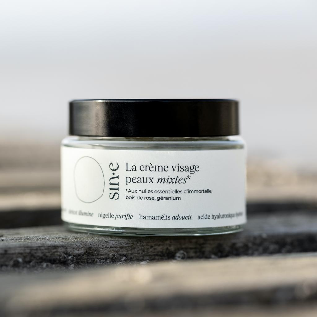 Crème Visage Hydratante peau mixte aux Huiles Essentielles Sin·e 50ml