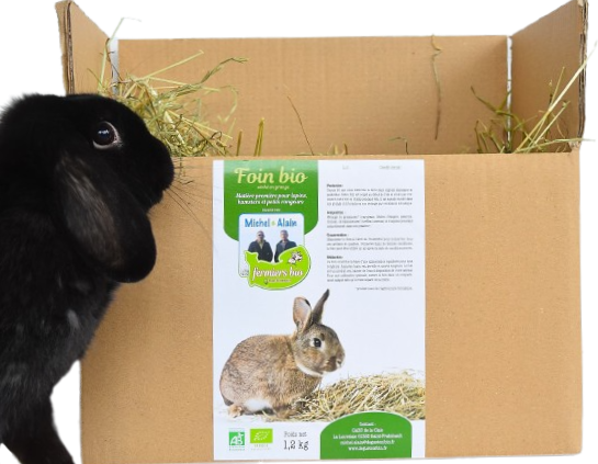 Foin pour lapins, hamsters et petits rongeurs  - 3 kg