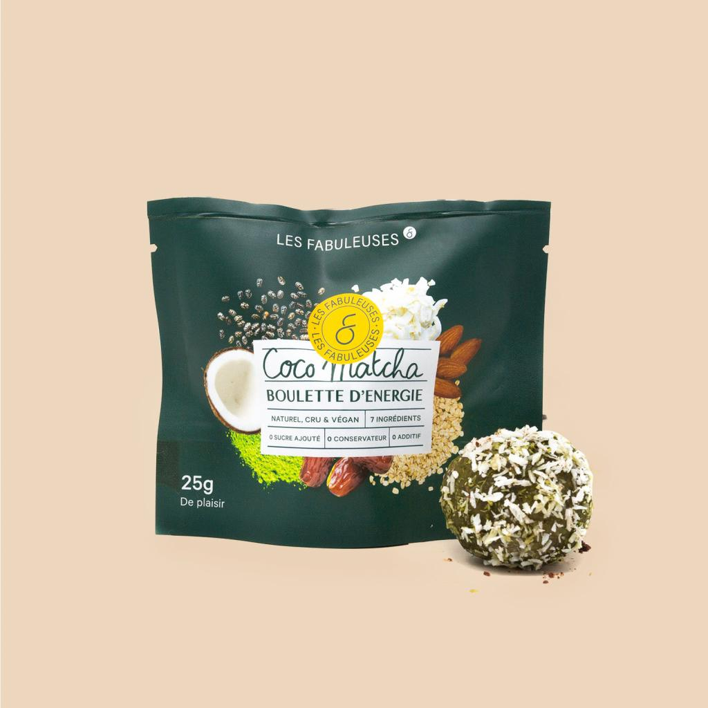 Boulette d'énergie Matcha-Coco