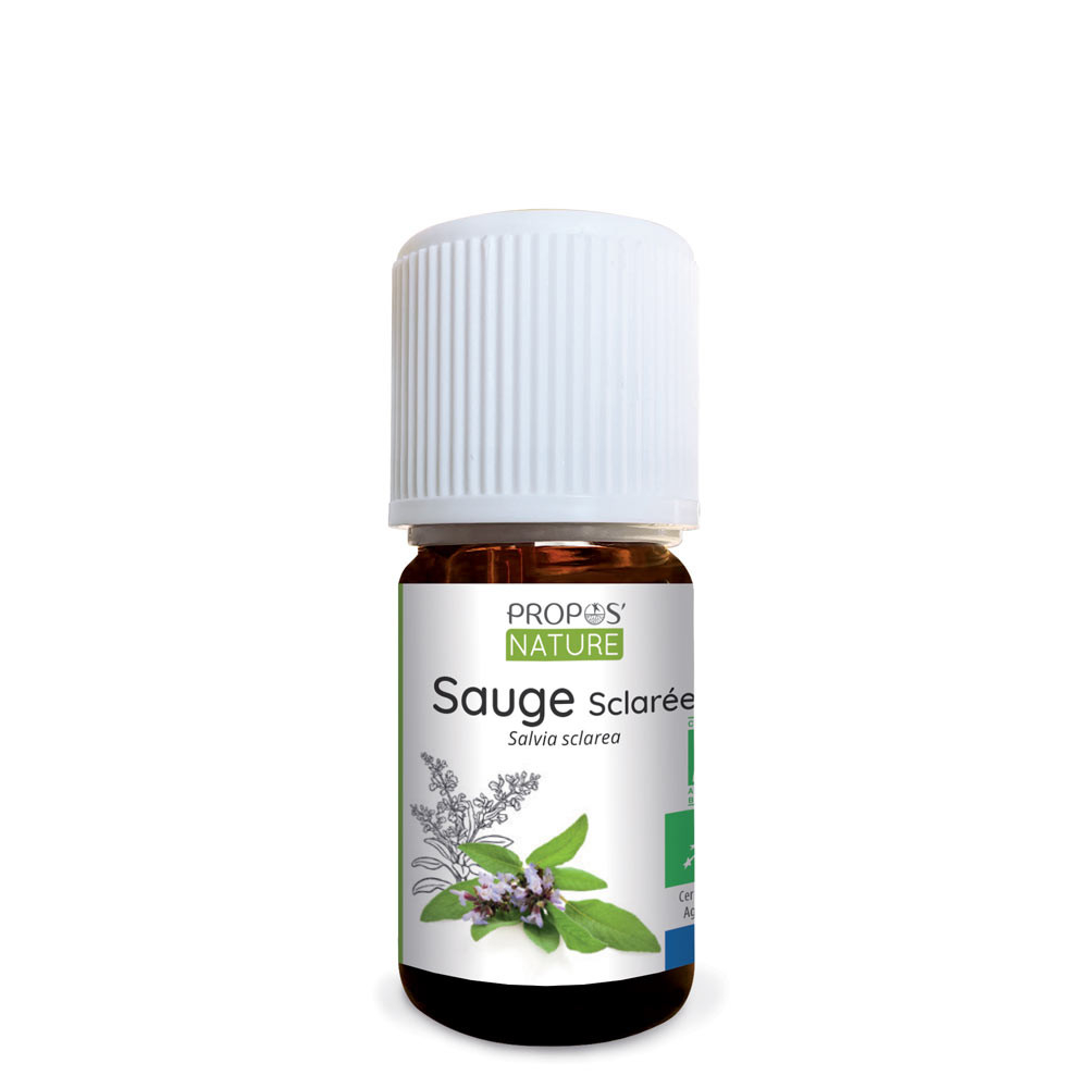 BIO - Huile essentielle SAUGE SCLARÉE - 5mL - 100% Pure, Naturelle,  Chémotypée et Certifiée AB - AROMA LABS (Marque Française) : :  Hygiène et Santé