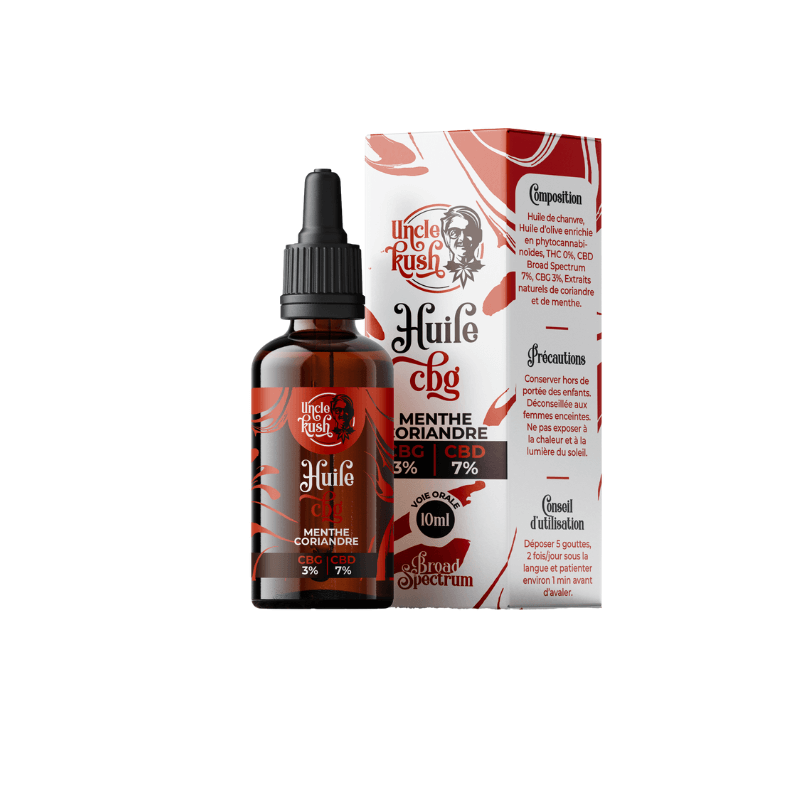 Huile CBN/CBD Menthe/Coriandre - Uncle Kush - 10ml