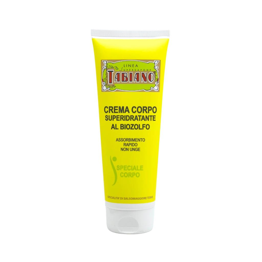 Crème corps super-hydratante au bio-soufre Tabiano
