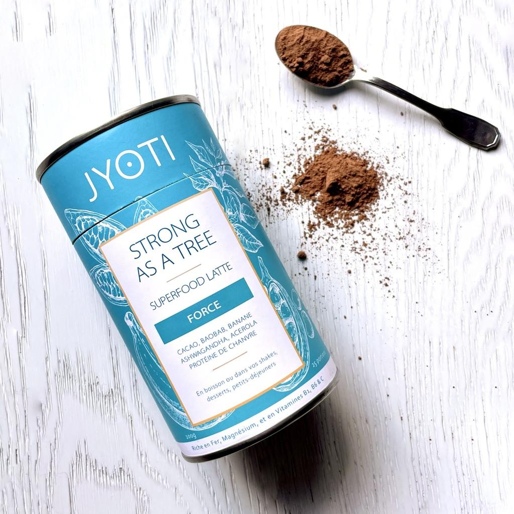 Boisson FORCE Cacao / Protéines / Baobab JYOTI - Poudre 200g, env. 25 boissons