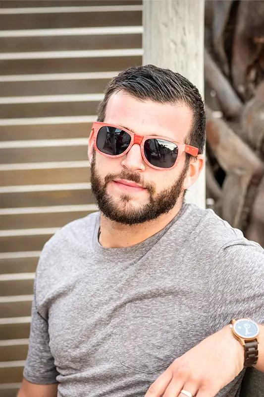 Lunette en bois solaire homme SAN FRANCISCO RED