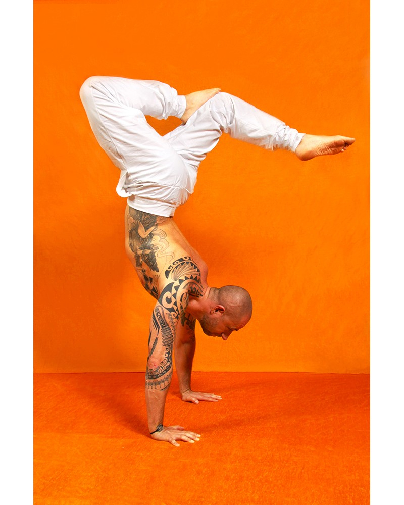 Pantalon de yoga pour homme Mahan de Breathe of Fire blanc