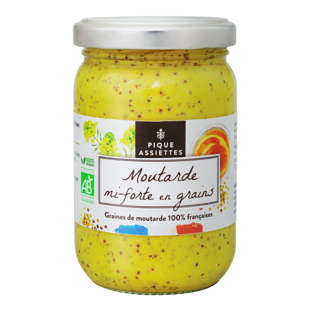 Moutarde Mi-Forte en Grains Bio 200g