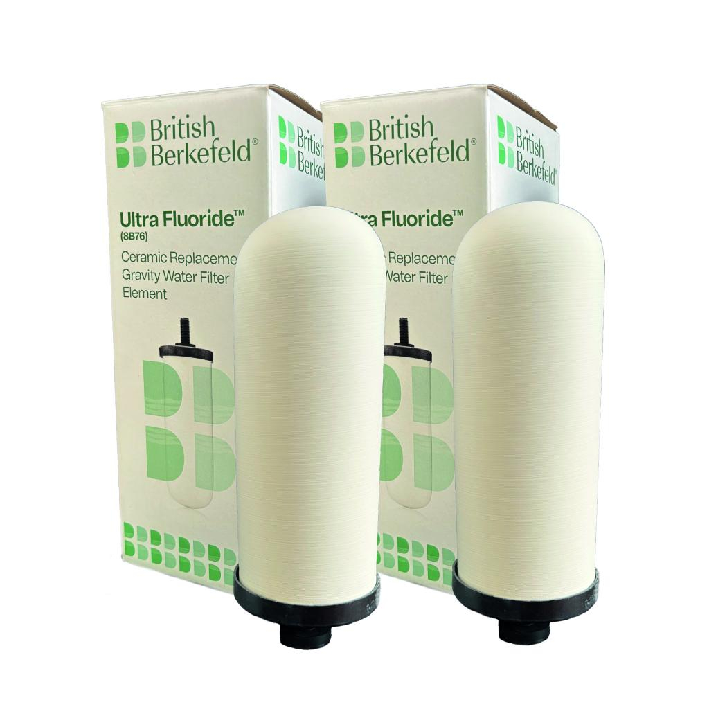 Lot X 2 Cartouches Ultra fluoride BRITISH BERKEFELD pour filtre à gravité