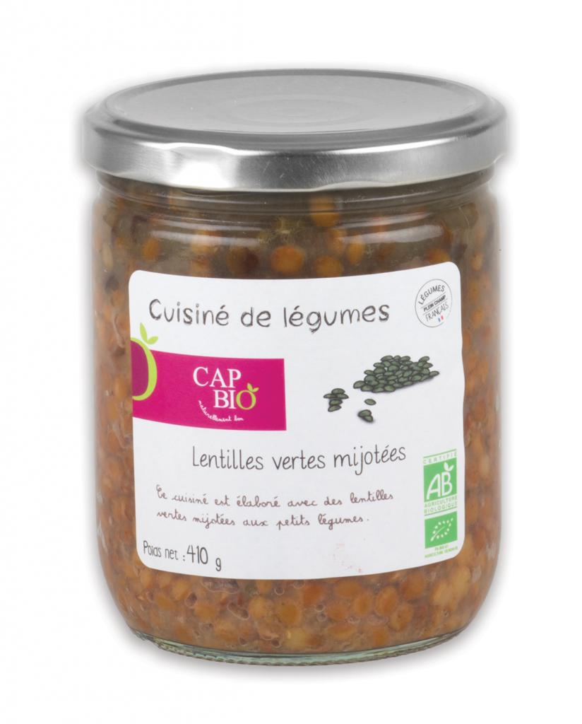 Lentilles cuisinées BIO