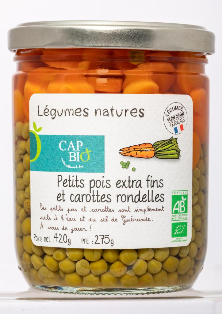 Petits pois Extra Fins carottes BIO
