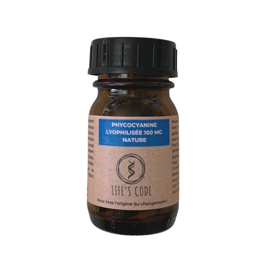 PHYCO 100 : Phycocyanine lyophilisée nature 100 mg par gélule - 30 Gélules végétales