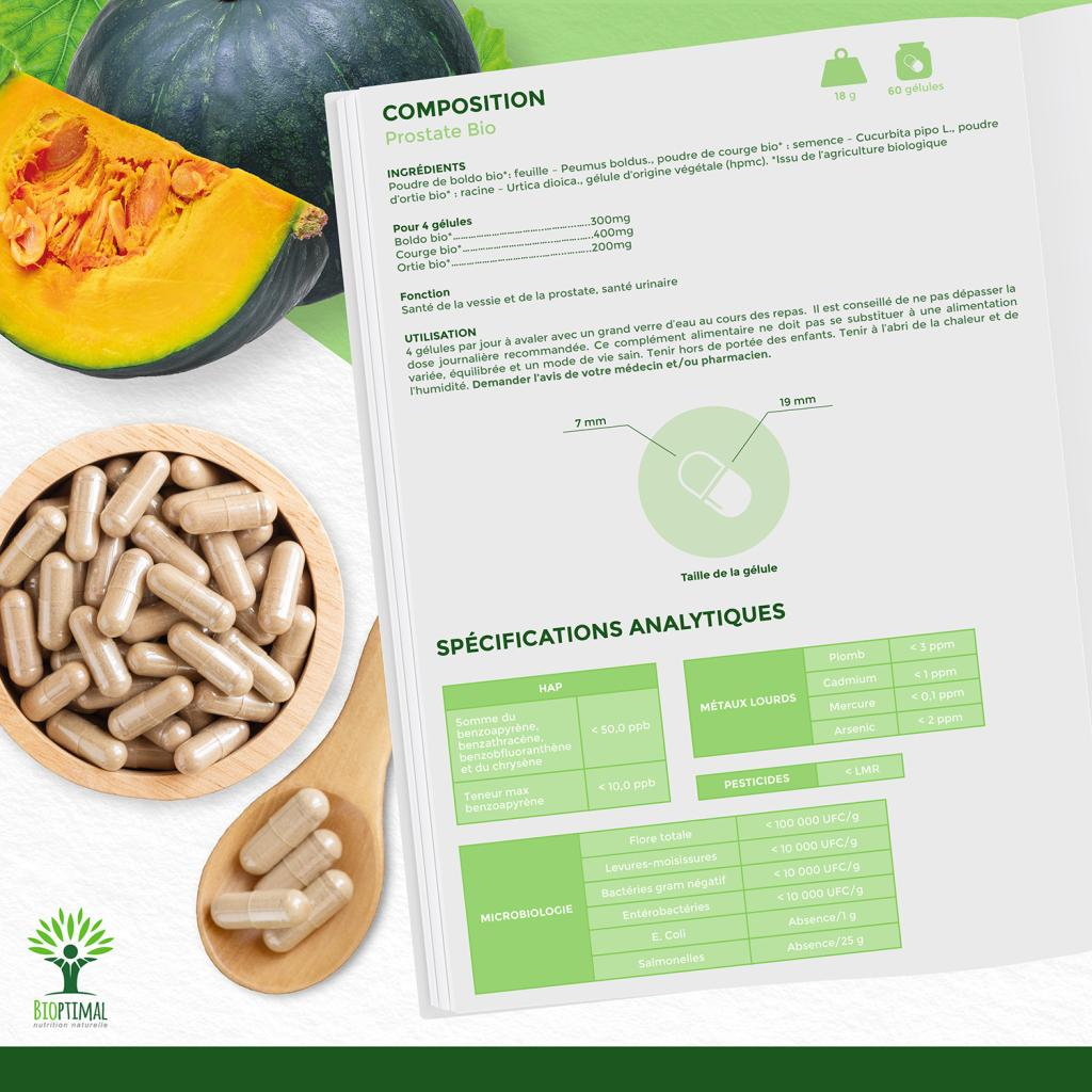 Complément Alimentaire Androstim BIO - Prostate Et Confort Urinaire - 60 Gélules