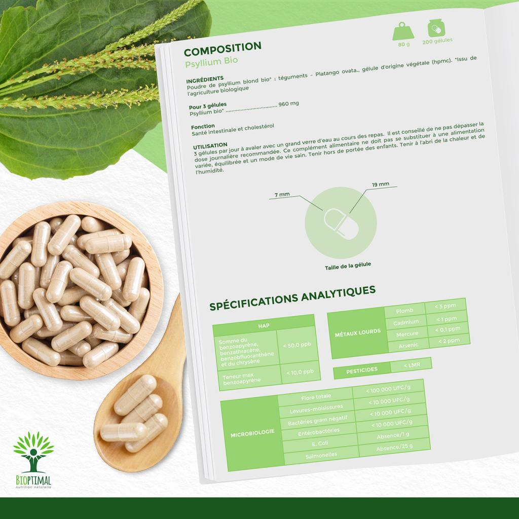 Psyllium Bio Complément alimentaire Digestion Transit Cholestérol — free download