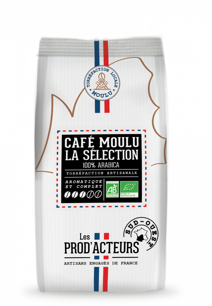 Café La Sélection Pur Arabica Bio moulu KG Les Prod'Acteurs