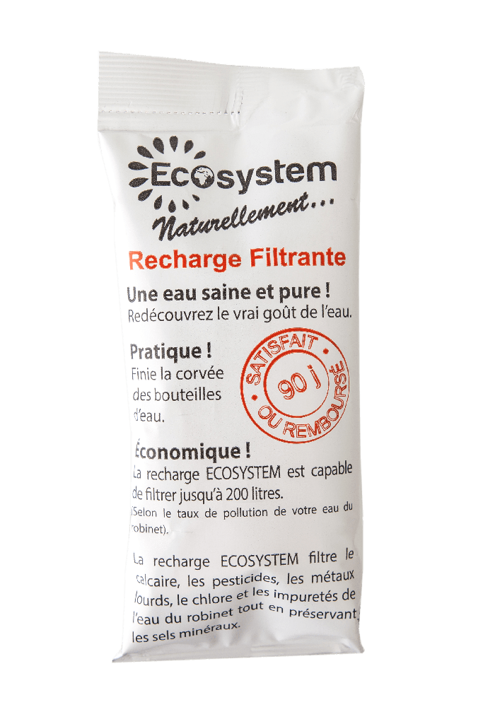 Recharge filtrante ecosystem 200 litres  1 mois