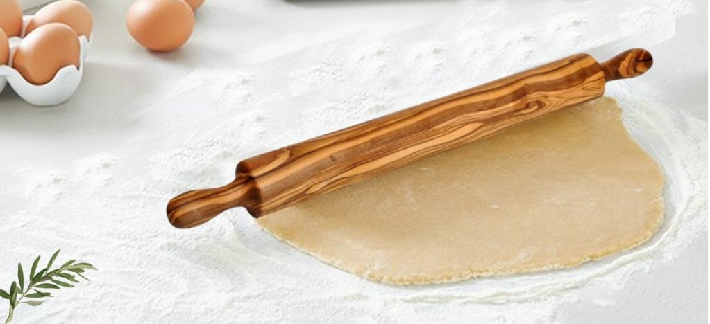 Rouleau à pâtisserie en Bois d'olivier 34 cm