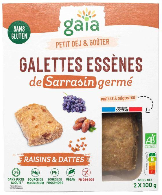 Galettes Essènes de sarrasin germé raisins/dattes 2x100g