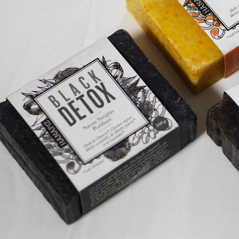 Savon détox charbon végétal Homme 120g main image 0