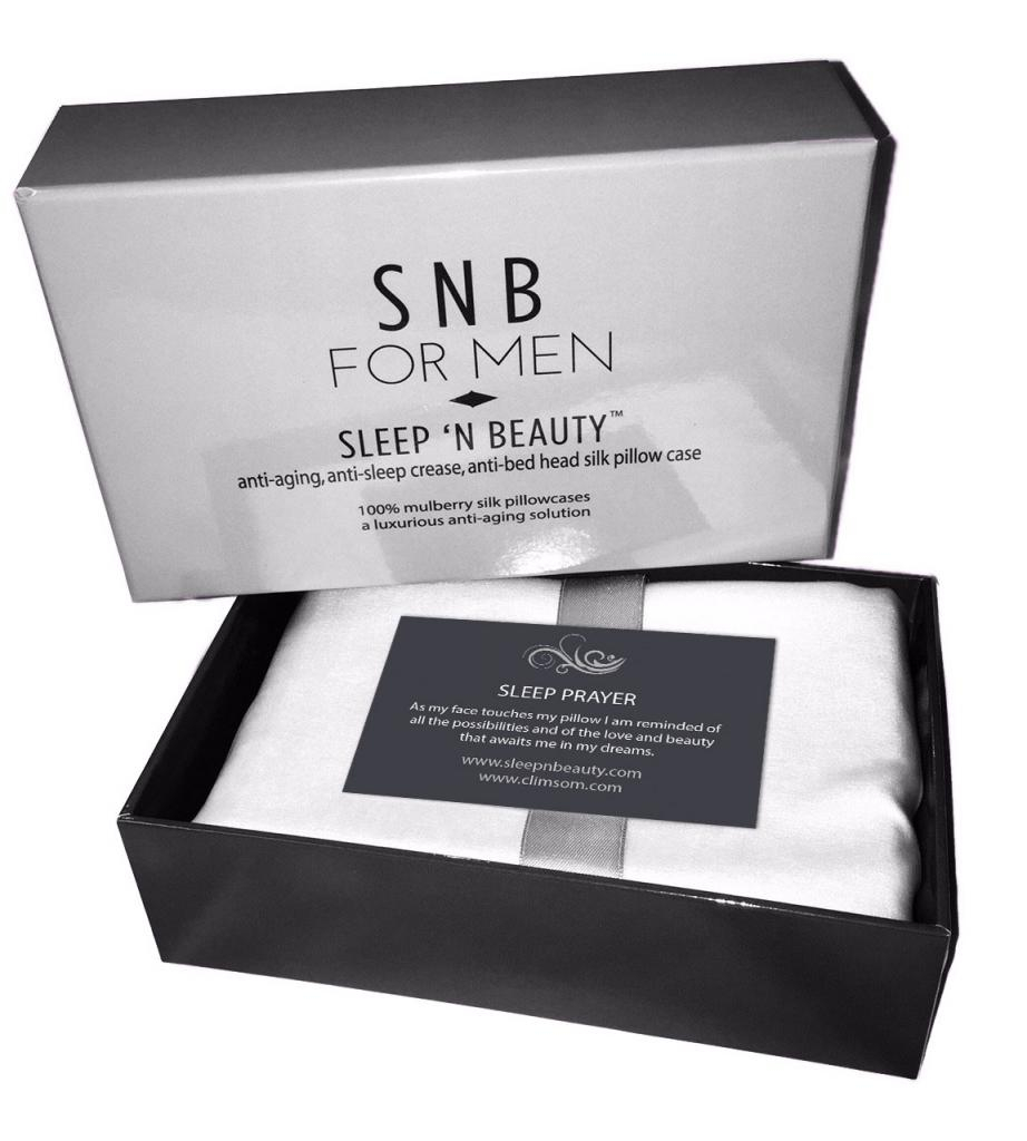 SnB for Men - Taie d'oreiller en soie 50x75cm