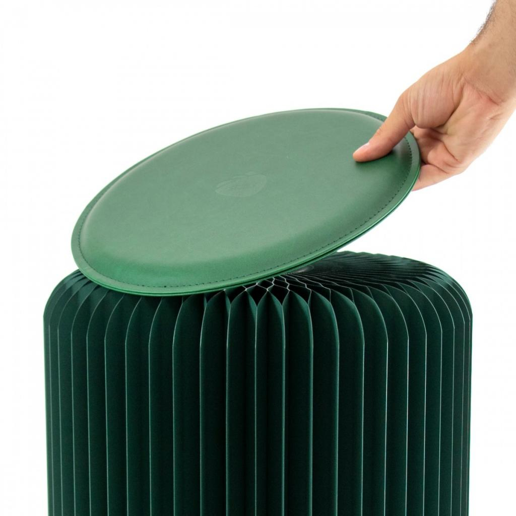 Tabouret Pliant En Mélèze Massif - Assise 40x30 Cm, Hauteur 42 Cm, Capacité 90 Kg, Pour Camping/pêche - 3