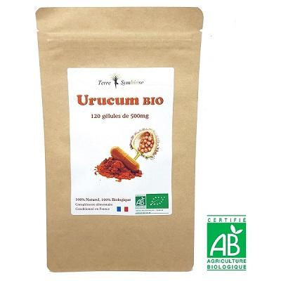 Urucum BIO - 120 gélules de 500 mg Biologique ANTIOXYDANT ANTI-AGE PEAU BRONZAGE