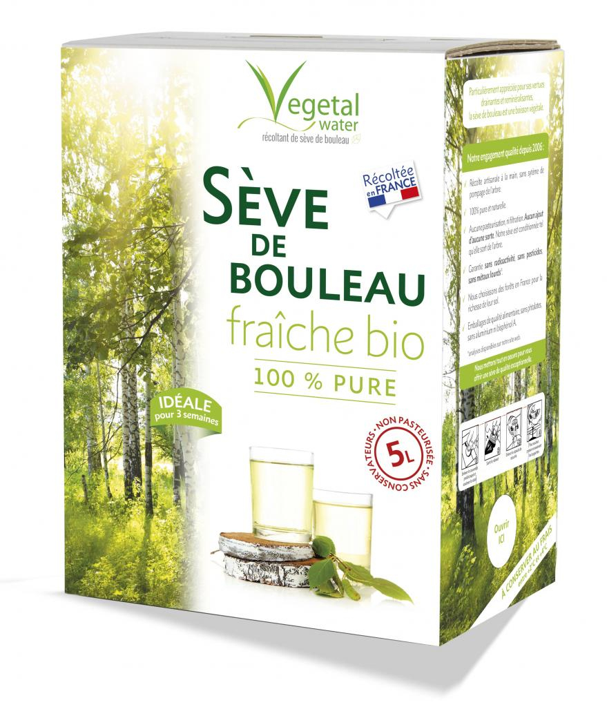 Sève de bouleau fraîche bio non pasteurisée 5L - précommande récolte 2023